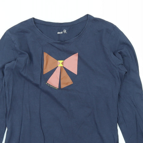 Abcd R Girls Blue   Basic T-Shirt Size 12 Years