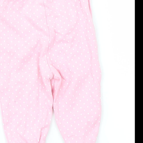 George Girls Pink Polka Dot  Jogger Leggings Size 0-3 Months