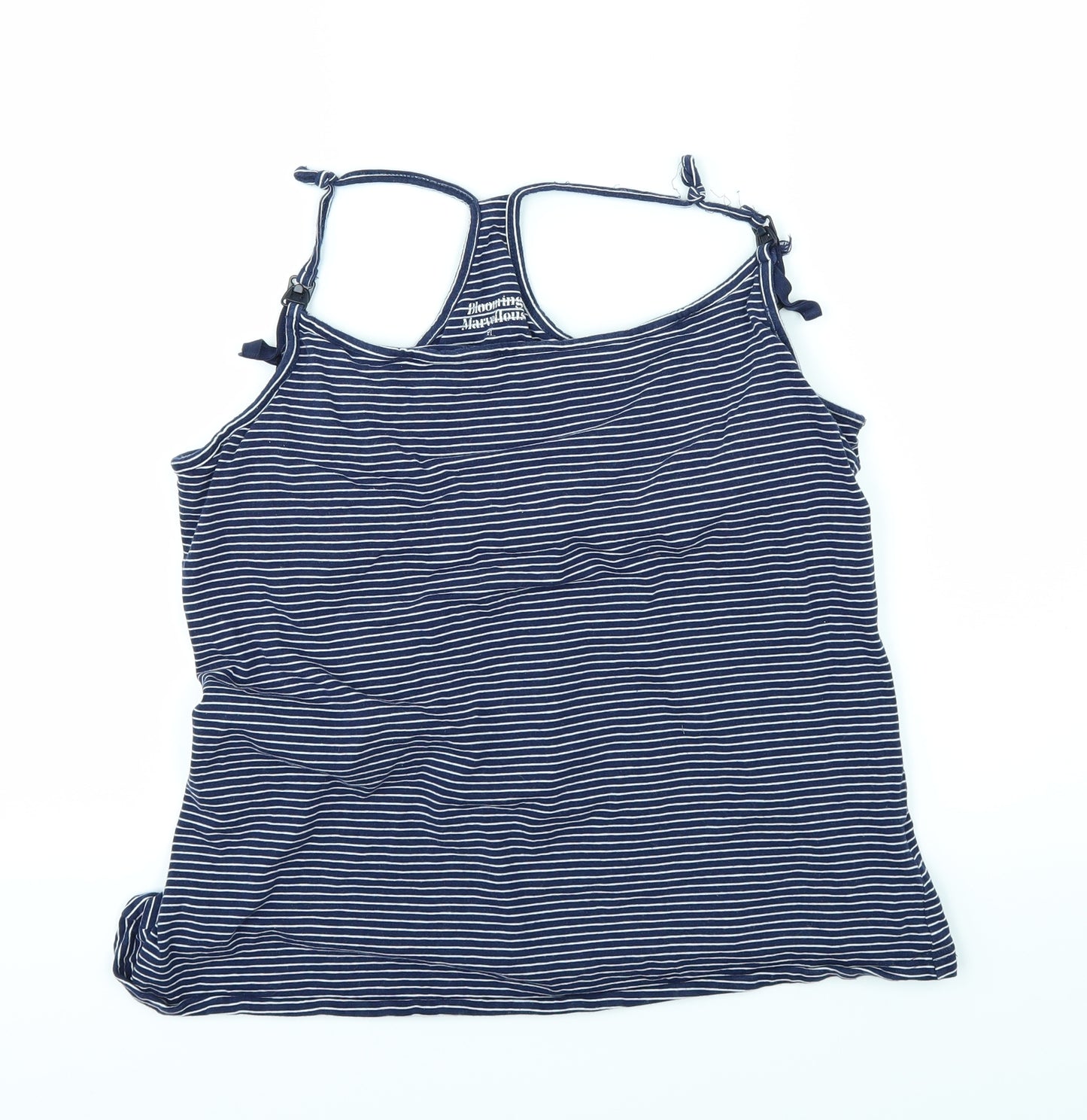 Blooming Marvellous Womens Blue Striped  Basic T-Shirt Size XL