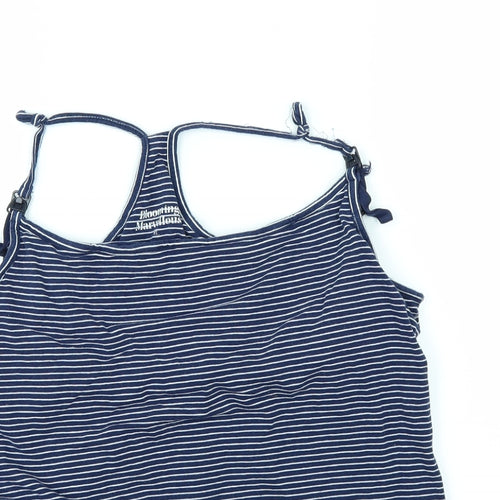 Blooming Marvellous Womens Blue Striped  Basic T-Shirt Size XL