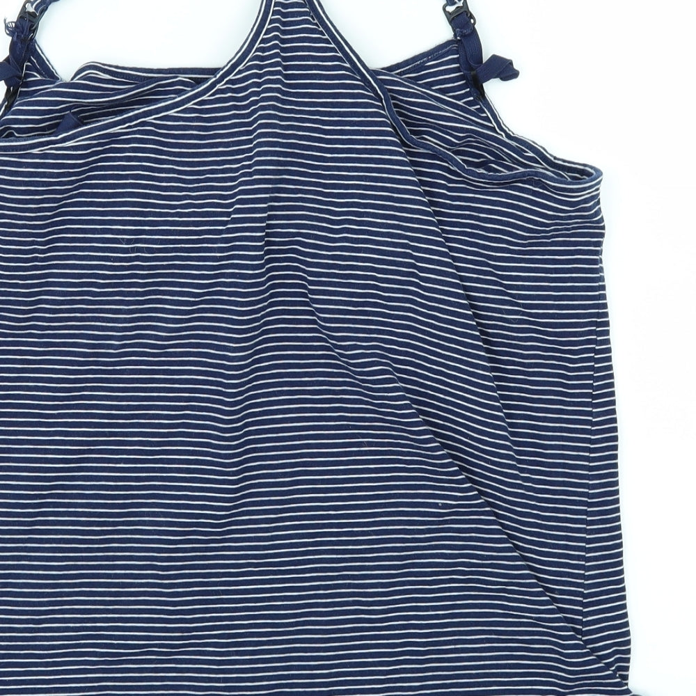 Blooming Marvellous Womens Blue Striped  Basic T-Shirt Size XL