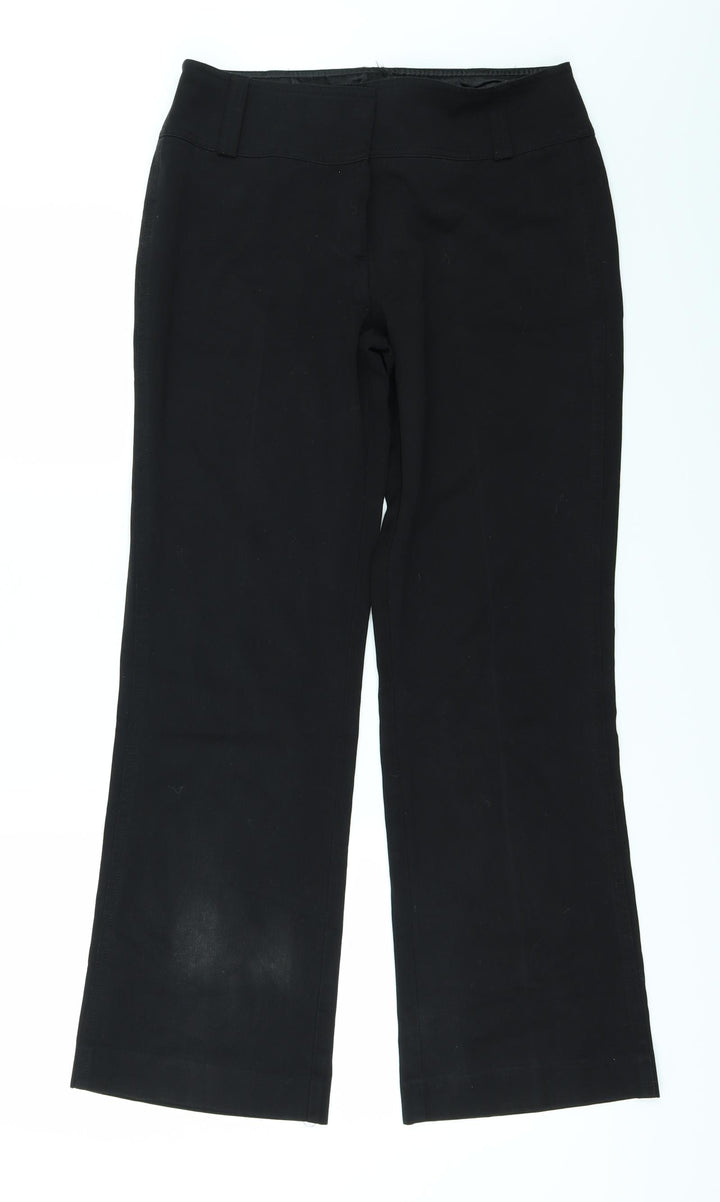 Etam Womens Black   Chino Trousers Size 8 L27 in