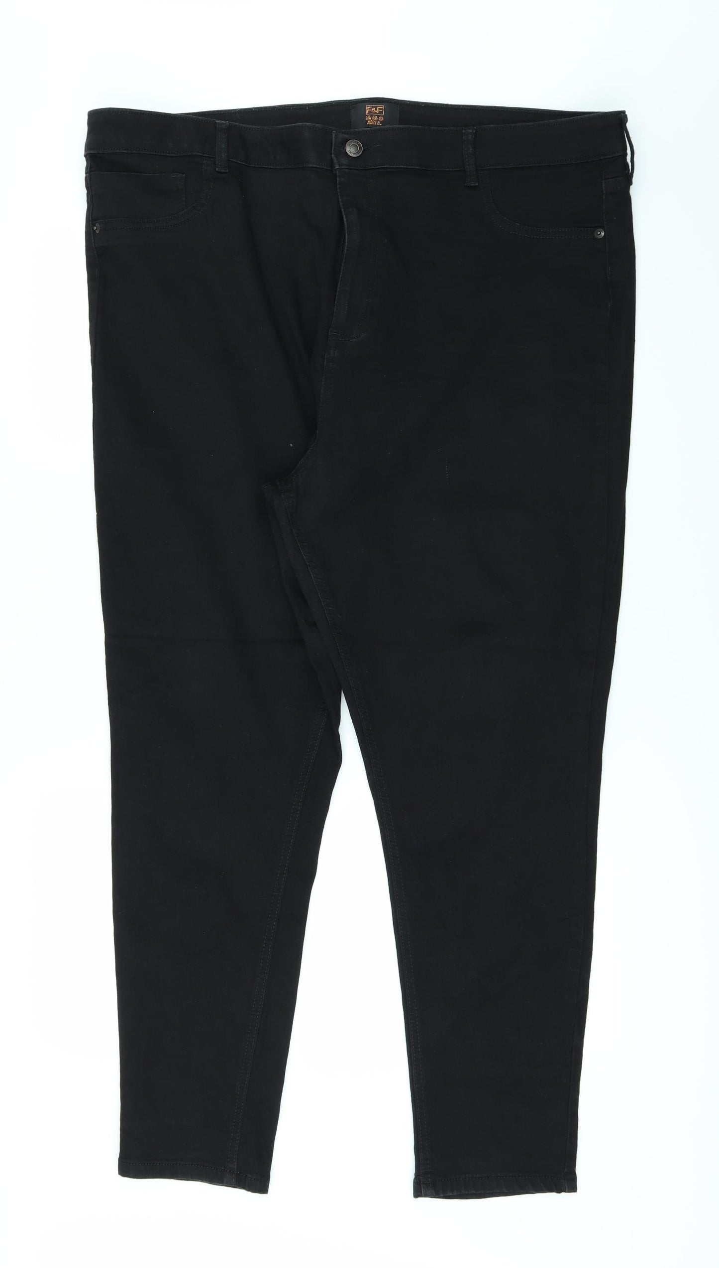 F&F Womens Black   Straight Jeans Size 22 L29 in
