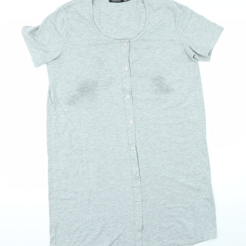 Boohoo Womens Grey   Basic T-Shirt Size 10