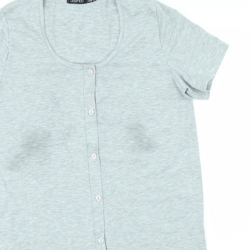 Boohoo Womens Grey   Basic T-Shirt Size 10