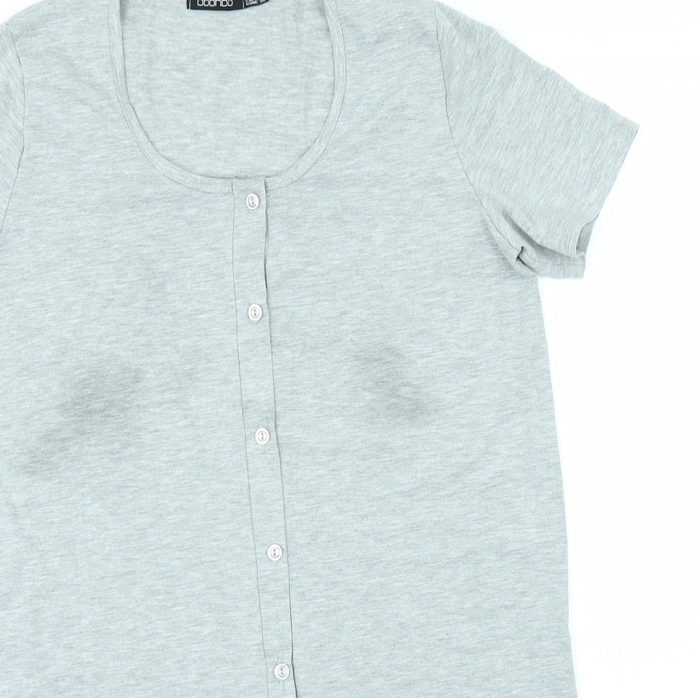 Boohoo Womens Grey   Basic T-Shirt Size 10