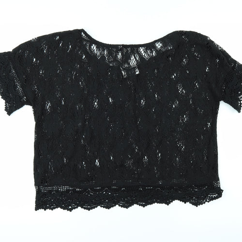 H&M Womens Black   Basic T-Shirt Size 12