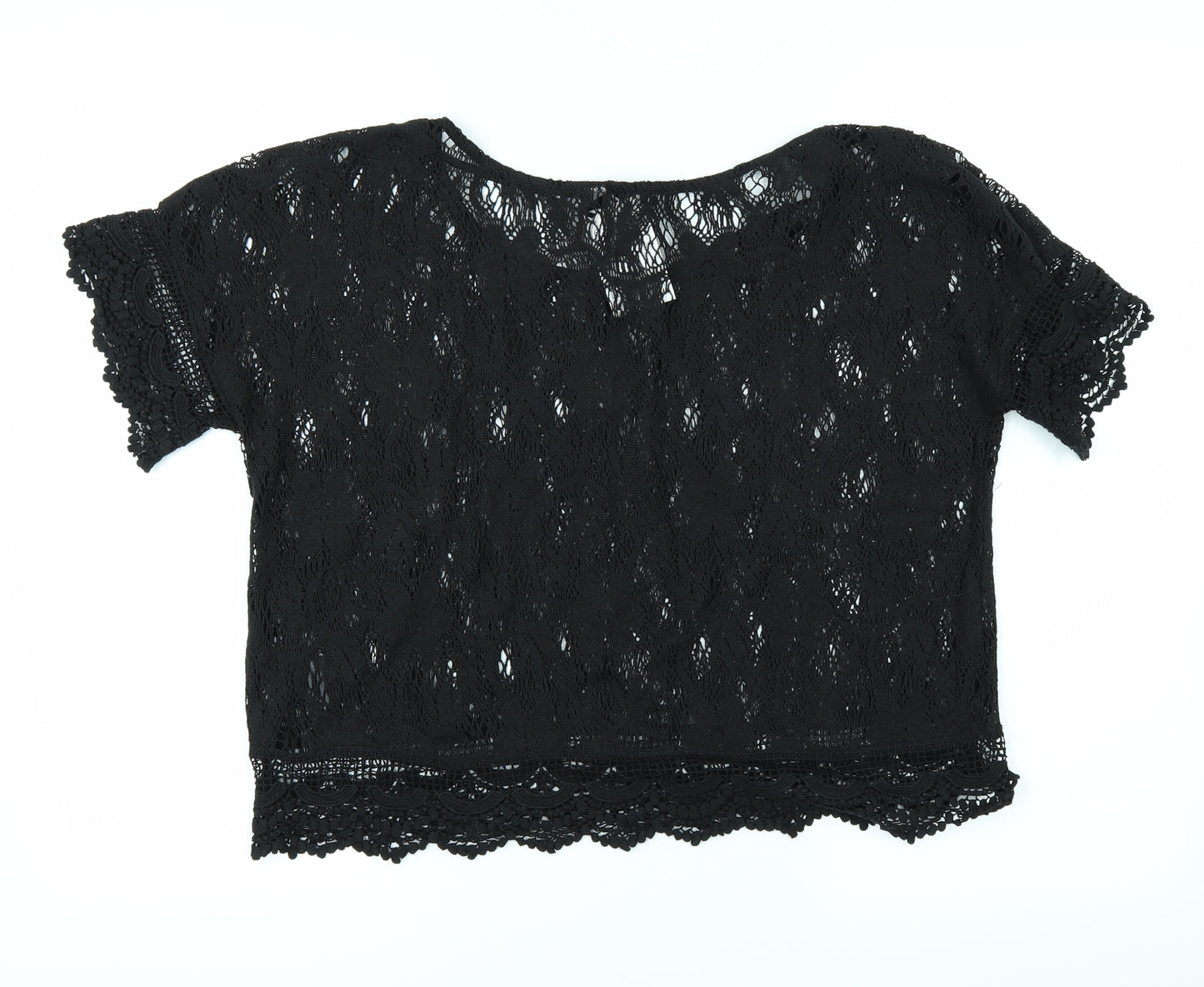 H&M Womens Black   Basic T-Shirt Size 12