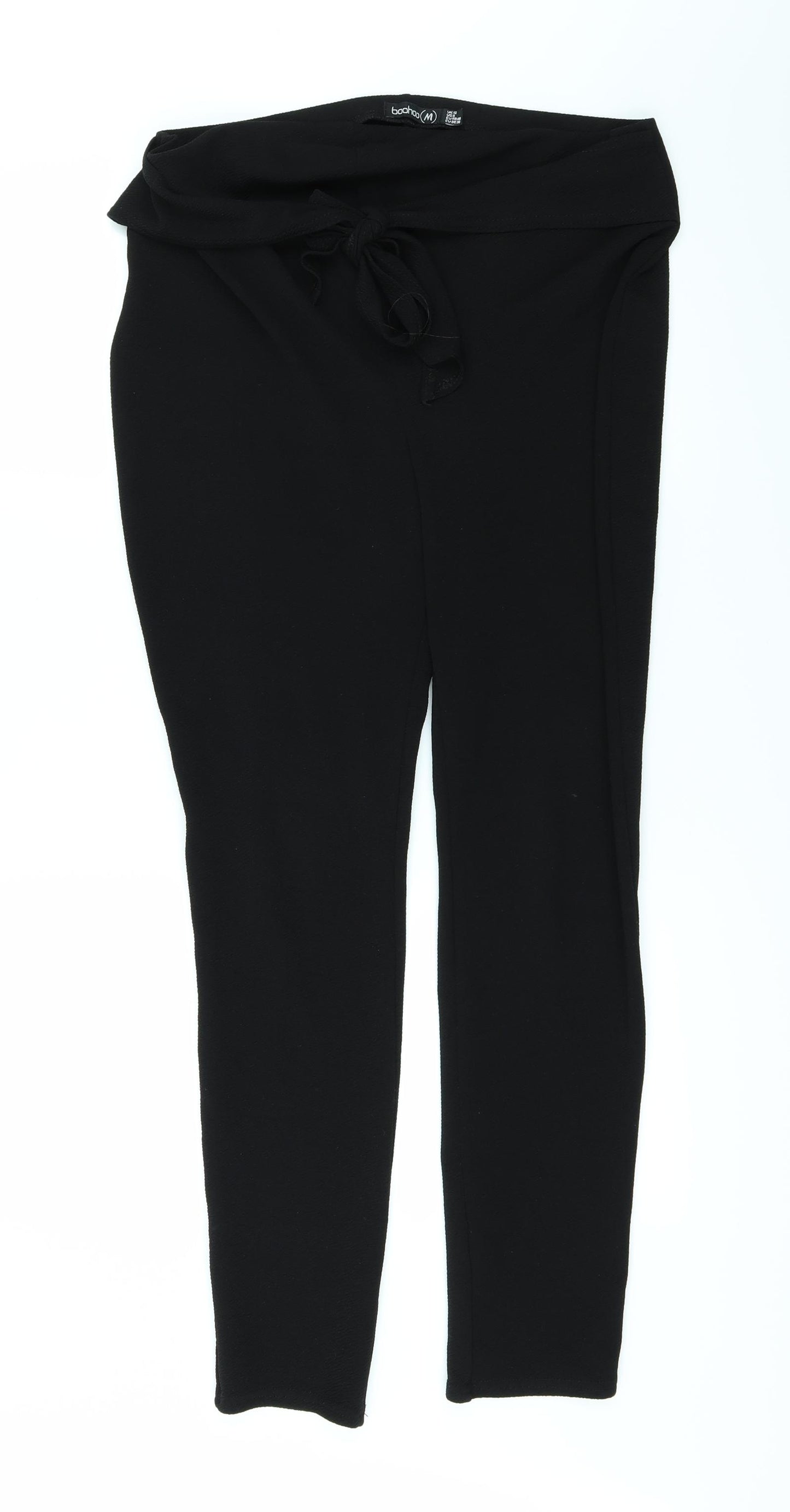 Boohoo Womens Black   Trousers  Size 12 L27 in