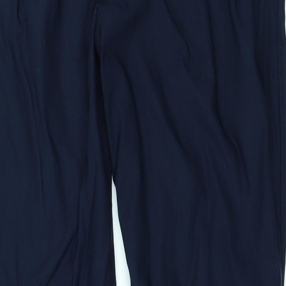 Cotton Womens Blue   Trousers  Size 14 L27 in