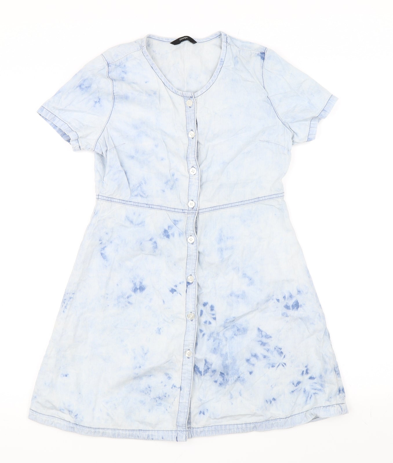 George Girls Blue   Skater Dress  Size 11-12 Years
