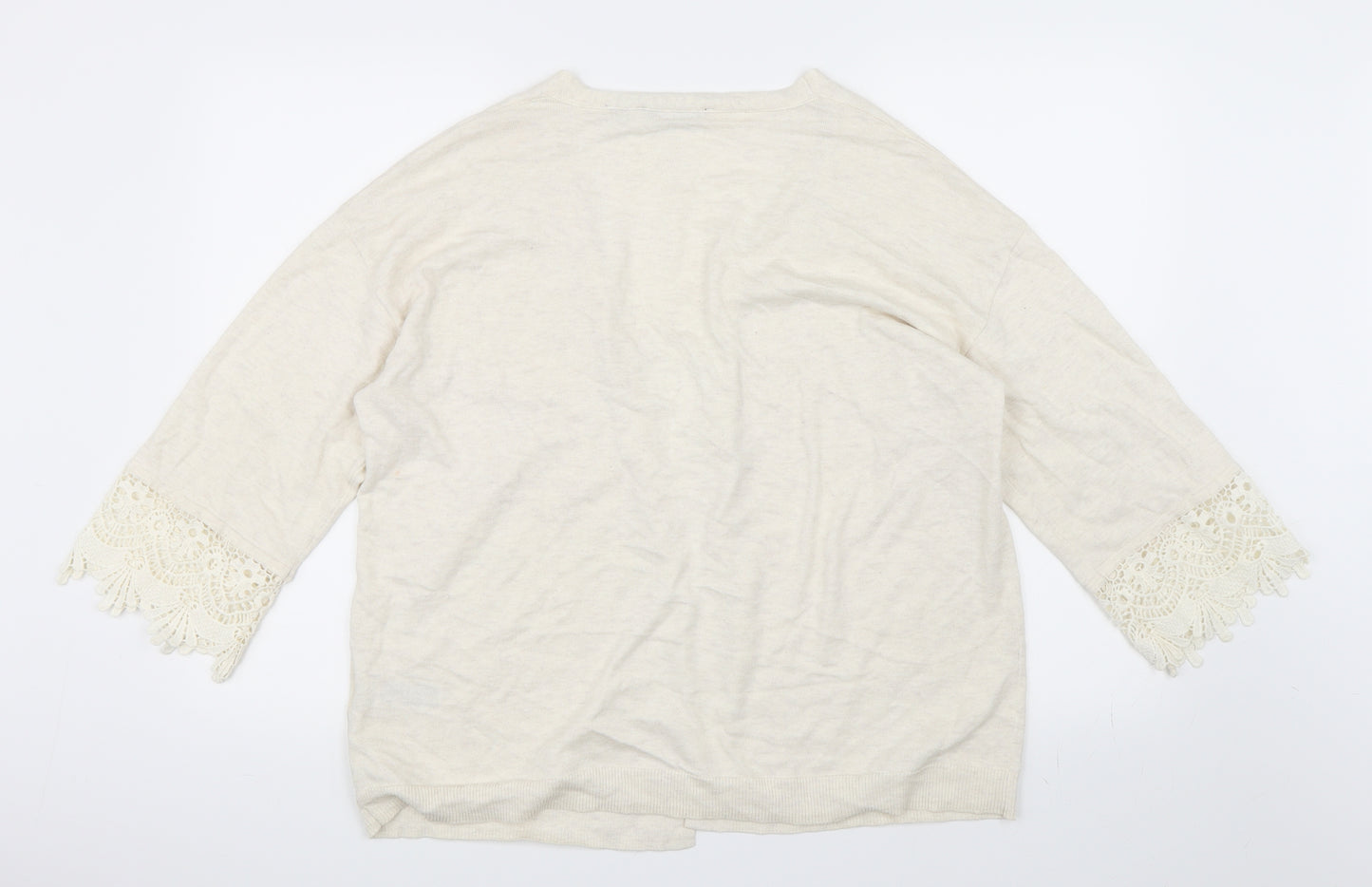 Dorothy Perkins Womens Beige   Cardigan Jumper Size 16