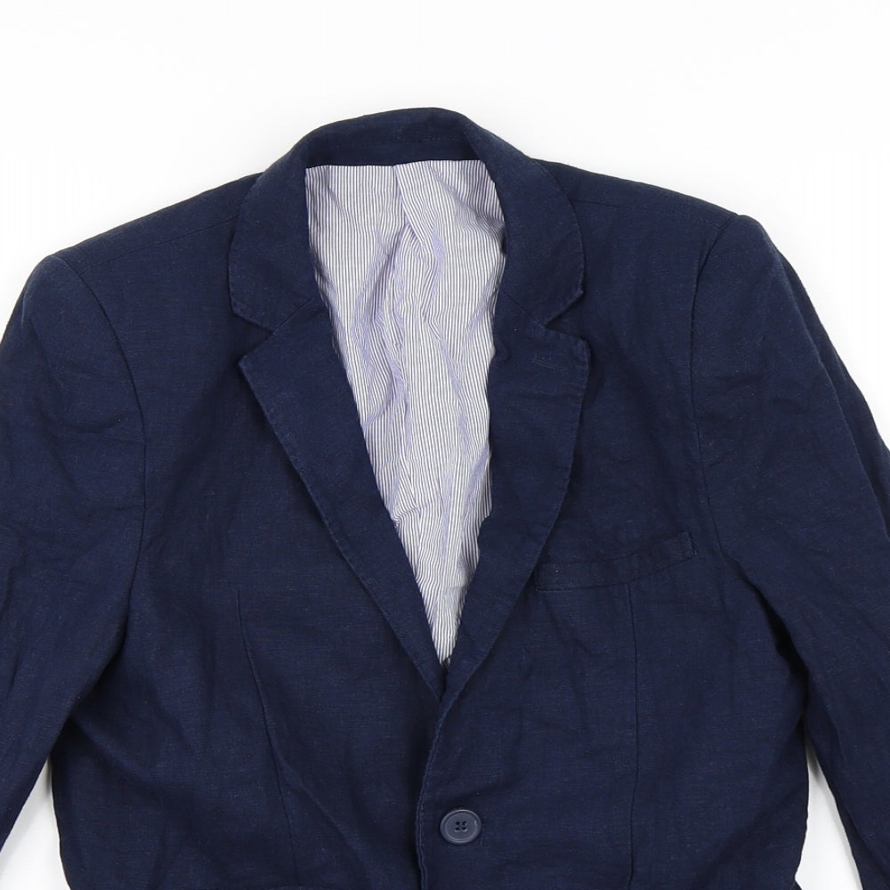 Marks and Spencer Boys Blue   Jacket Blazer Size 10-11 Years  - Autograph