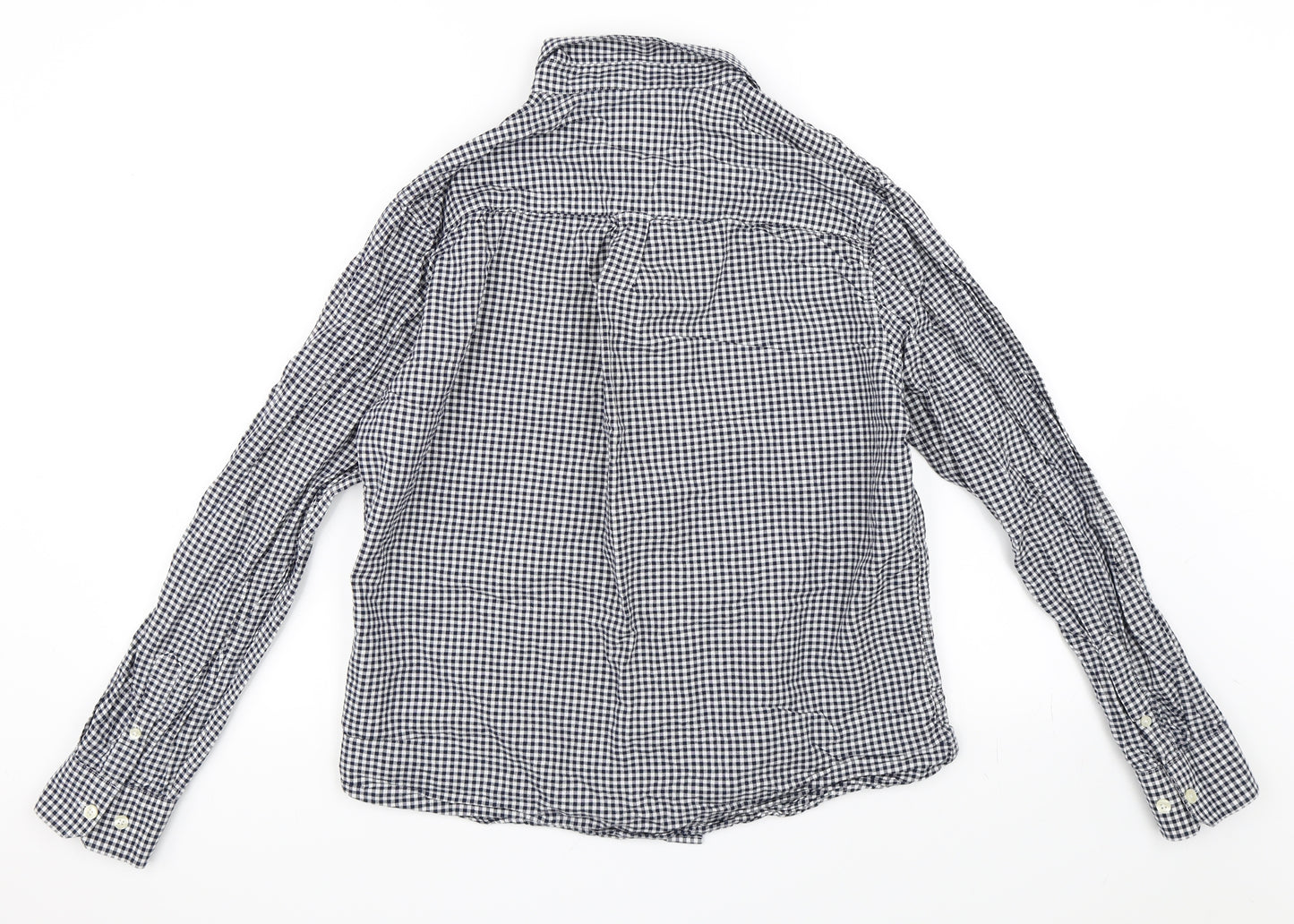 Burton Mens Black Check   Button-Up Size L