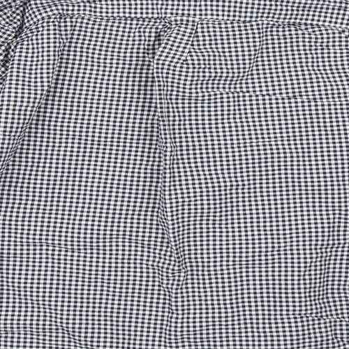 Burton Mens Black Check   Button-Up Size L