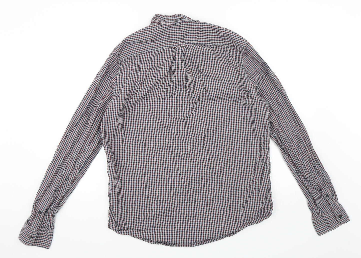 NEXT Mens Red Check   Button-Up Size L