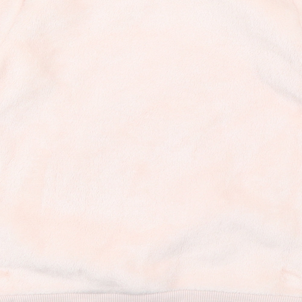 H&M Girls Pink  Fleece Pullover Sweatshirt Size 7-8 Years