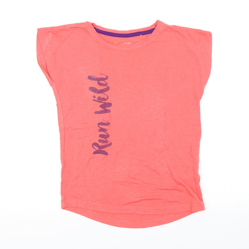 Zakti Girls Pink   Basic T-Shirt Size 7-8 Years