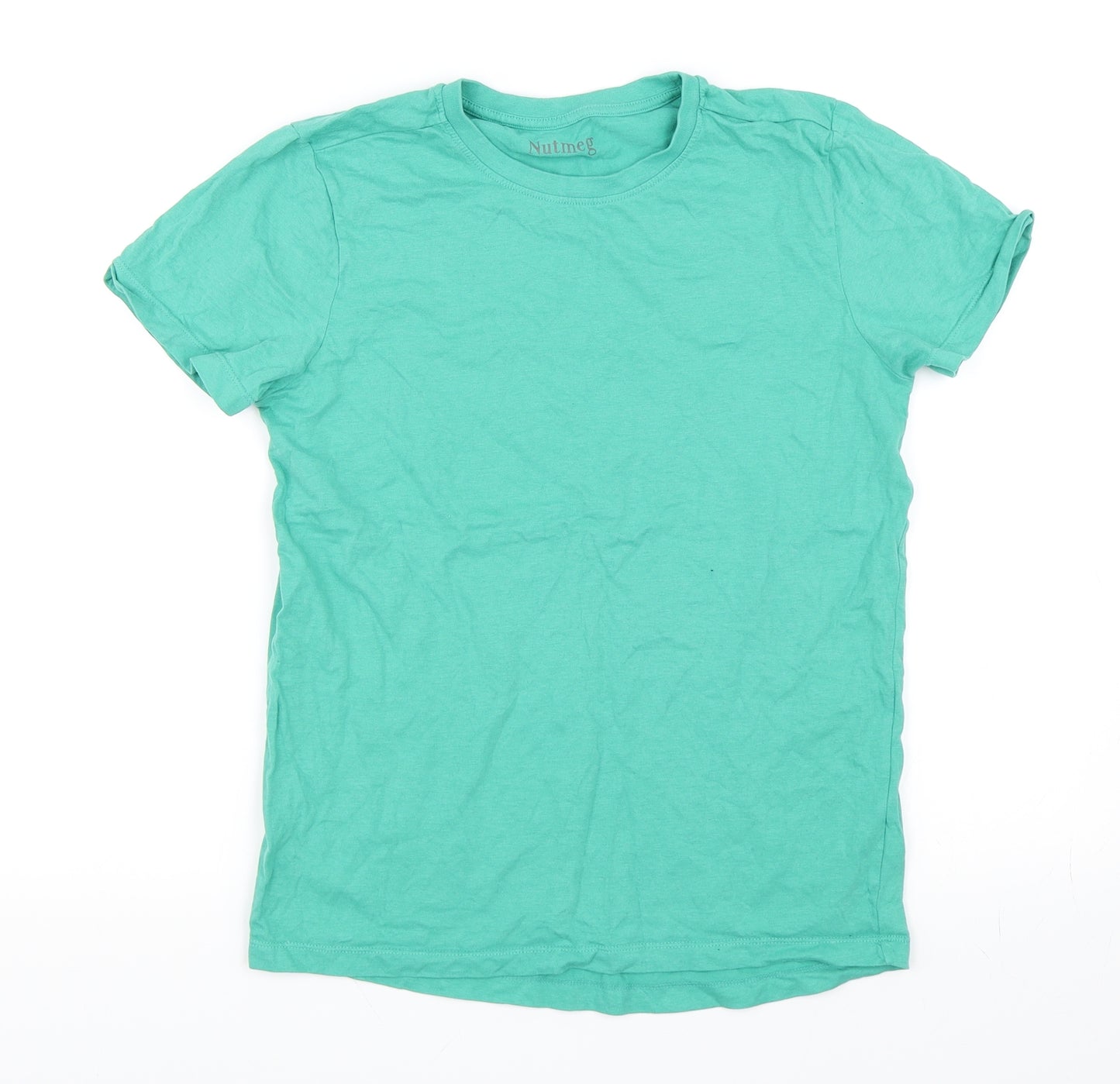 Nutmeg Boys Green   Basic T-Shirt Size 12-13 Years