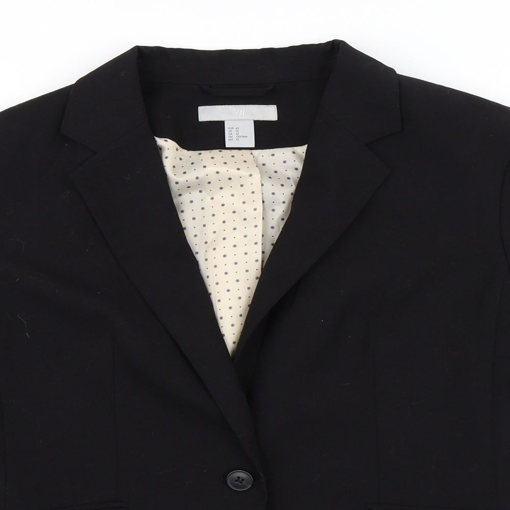 H&M Womens Black   Jacket Blazer Size 12