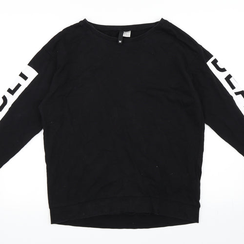 H&M Mens Black   Pullover Sweatshirt Size M