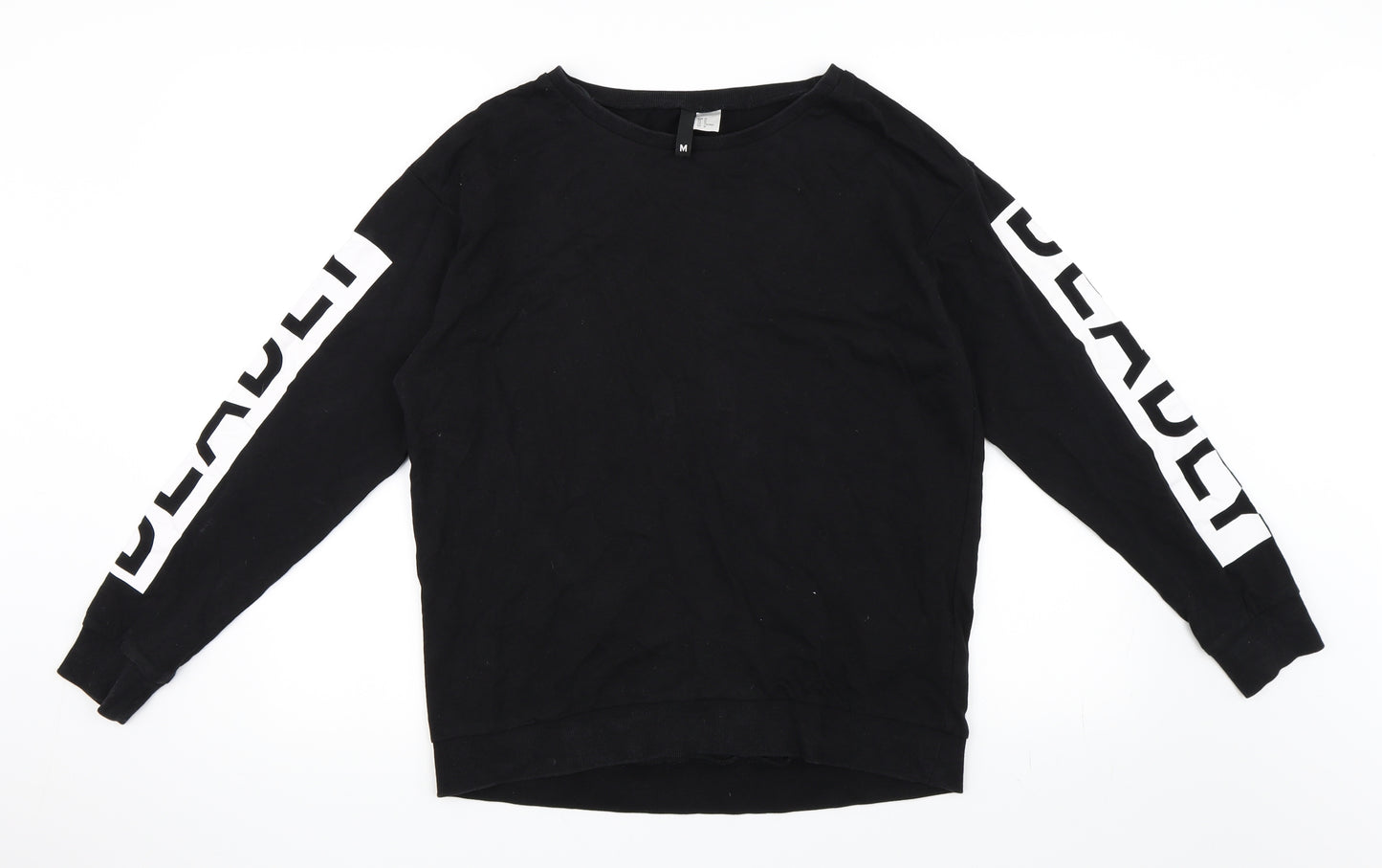 H&M Mens Black   Pullover Sweatshirt Size M
