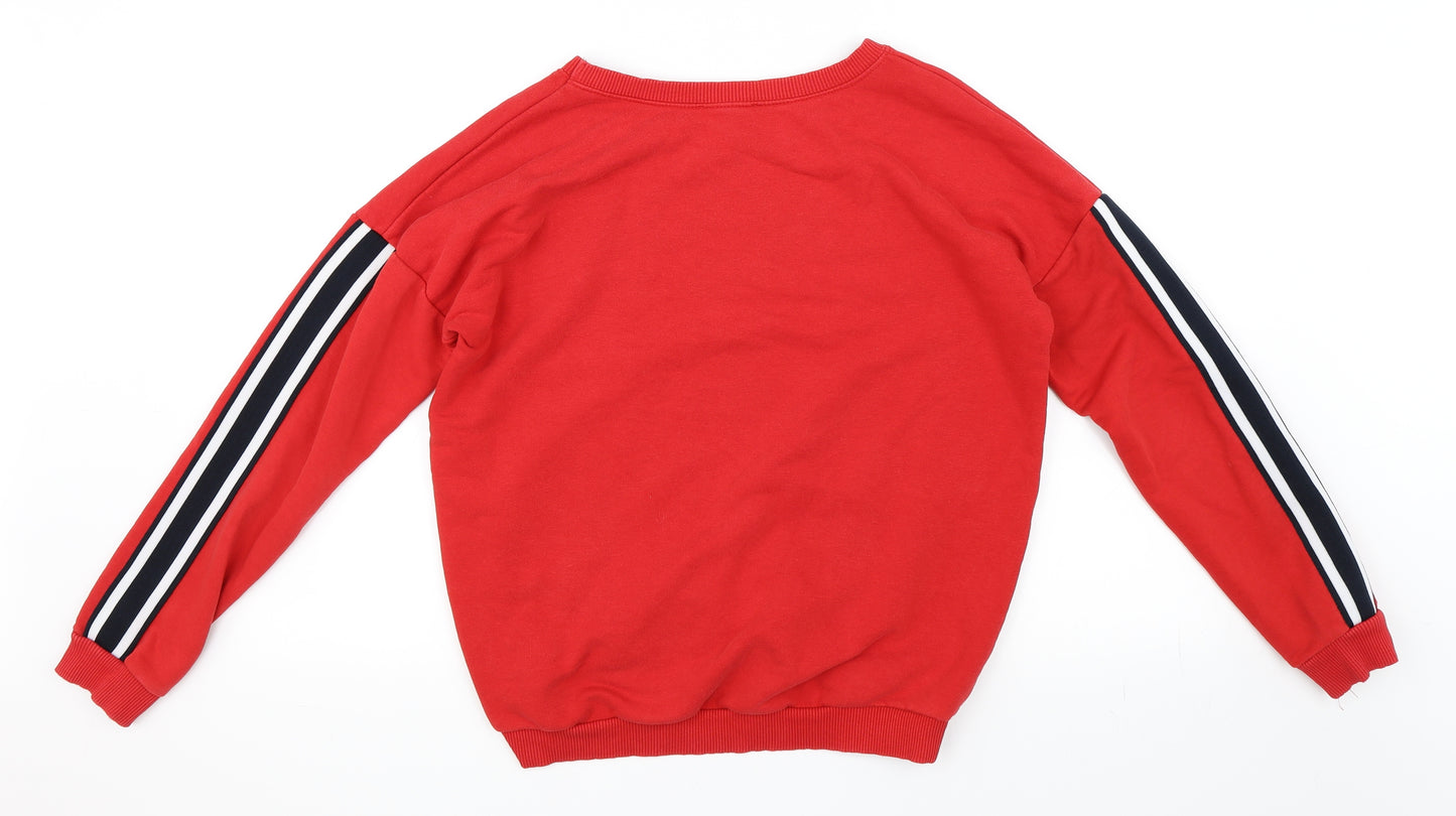 Newlook Womens Red   Pullover Sweatshirt Size 10