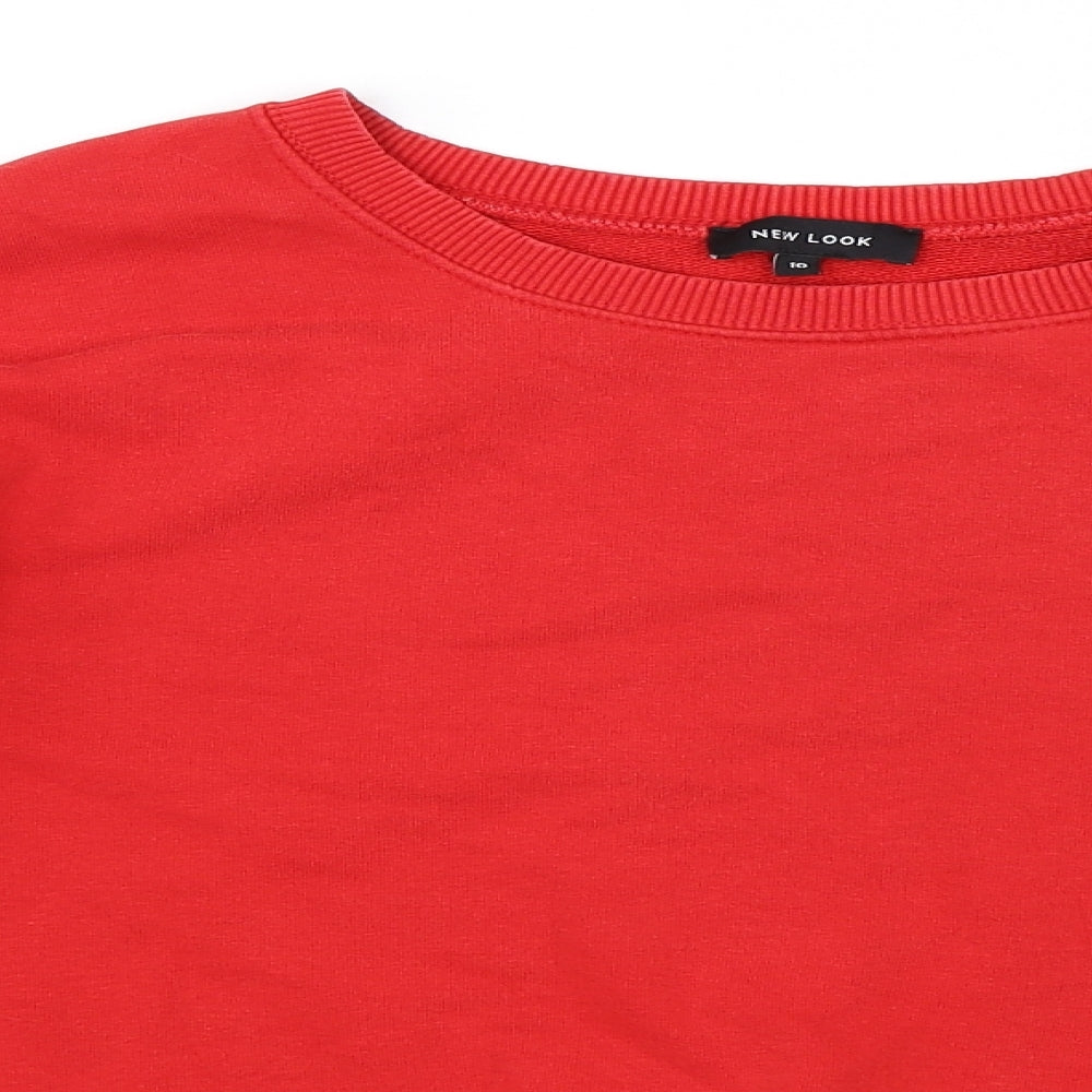 Newlook Womens Red   Pullover Sweatshirt Size 10