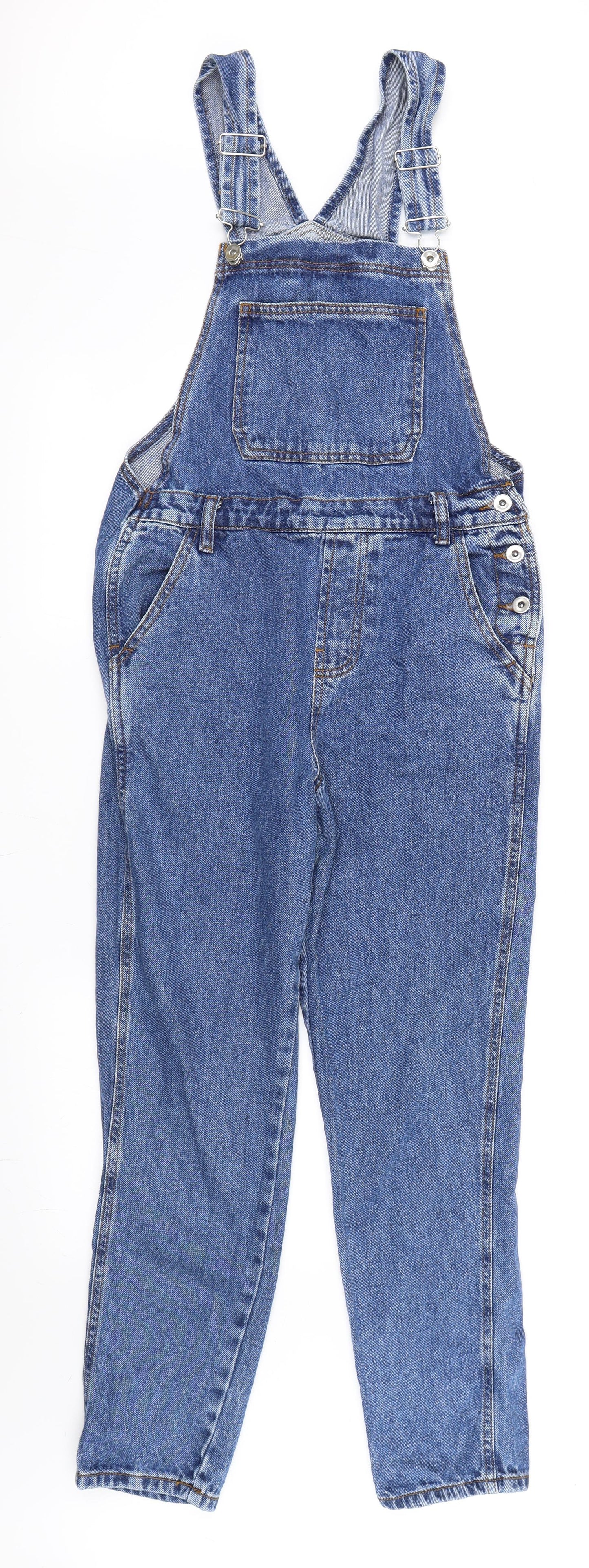 Primark Womens Blue   Dungaree One-Piece Size 8 L26 in