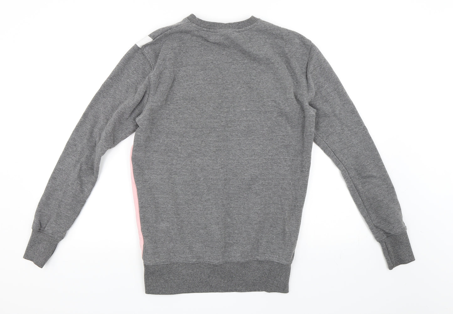 ellesse Womens Grey Striped  Pullover Sweatshirt Size 8
