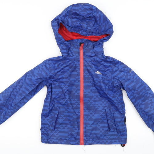Trespass Boys Blue   Rain Coat Jacket Size 3-4 Years