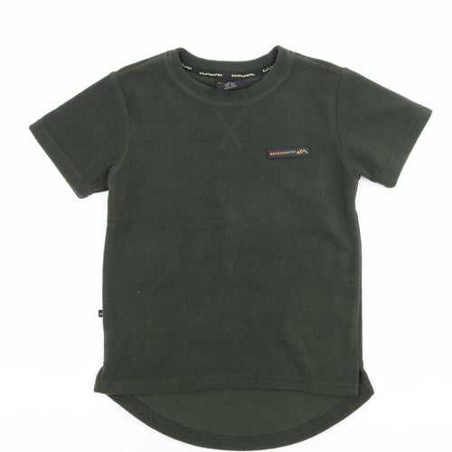 back country Boys Green  Fleece Basic T-Shirt Size 8 Years