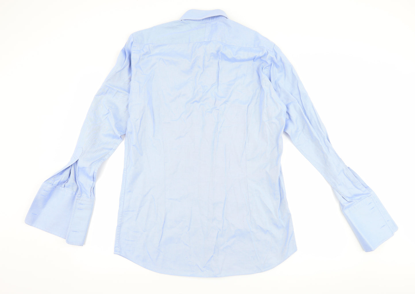 Hawes & Curtis Mens Blue    Dress Shirt Size 15.5