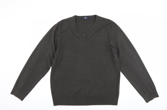 Front view of Marks & Spencer men’s grey jumper, size L