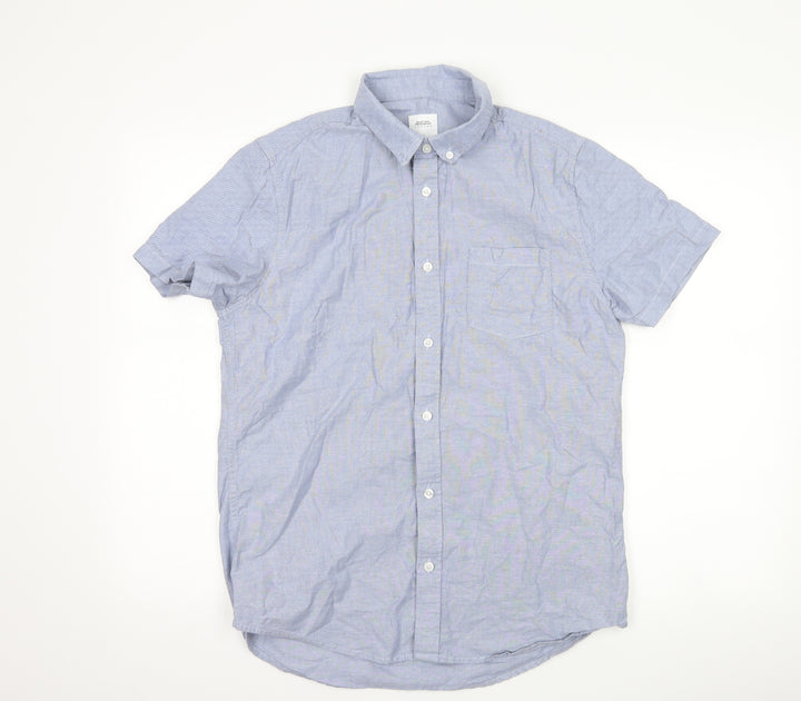 Burton Mens Blue    Button-Up Size M