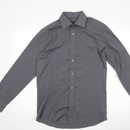 George Mens Grey    Dress Shirt Size 15