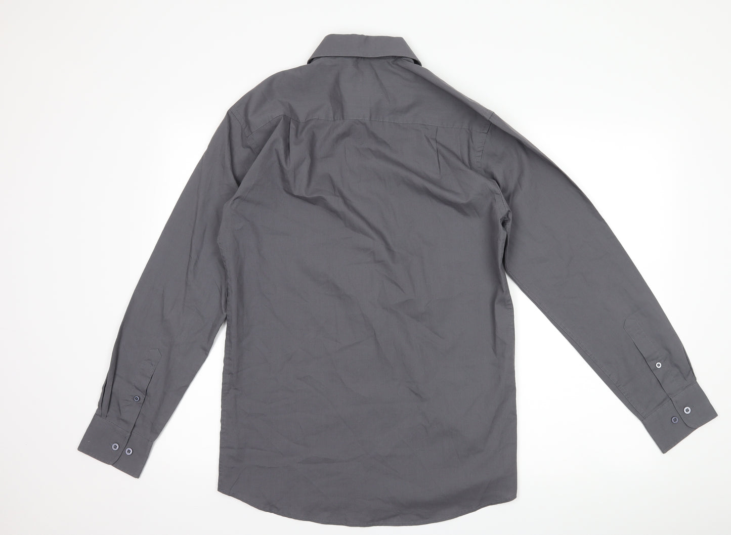 George Mens Grey    Dress Shirt Size 15