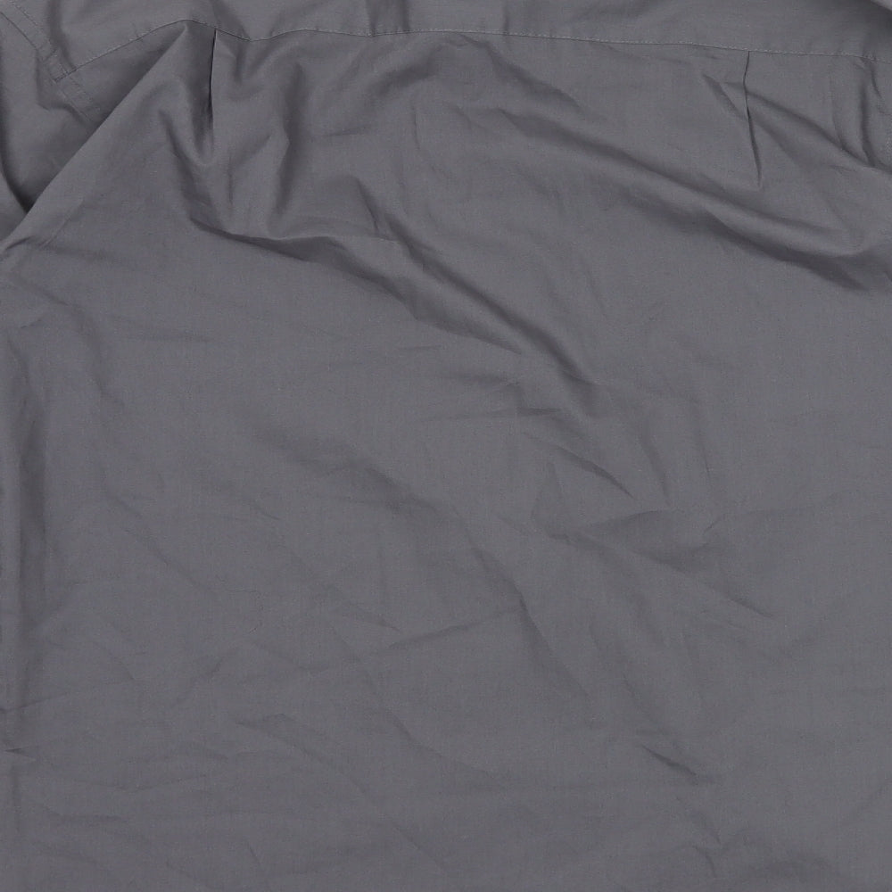 George Mens Grey    Dress Shirt Size 15