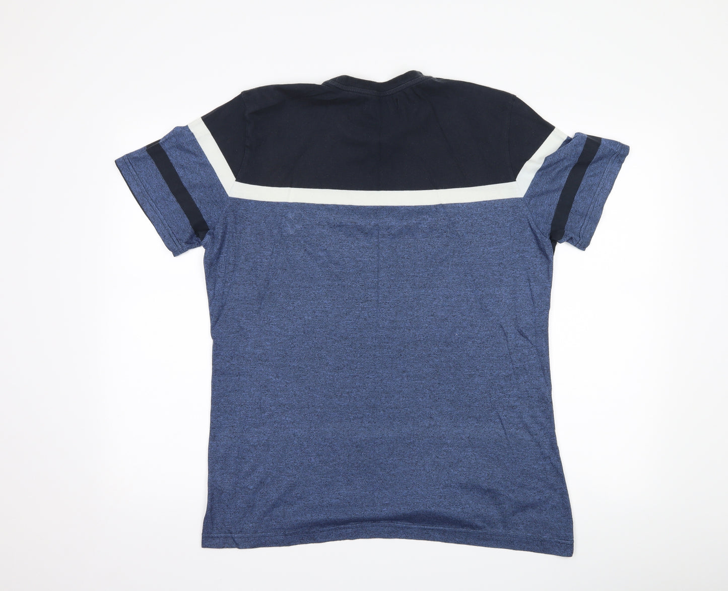 Voi Mens Blue Striped   T-Shirt Size XL