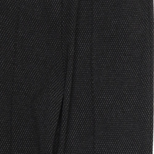 NEXT Womens Black Argyle/Diamond  Trousers  Size 16 L25 in