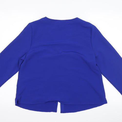 New Look Womens Blue   Basic Button-Up Size 14