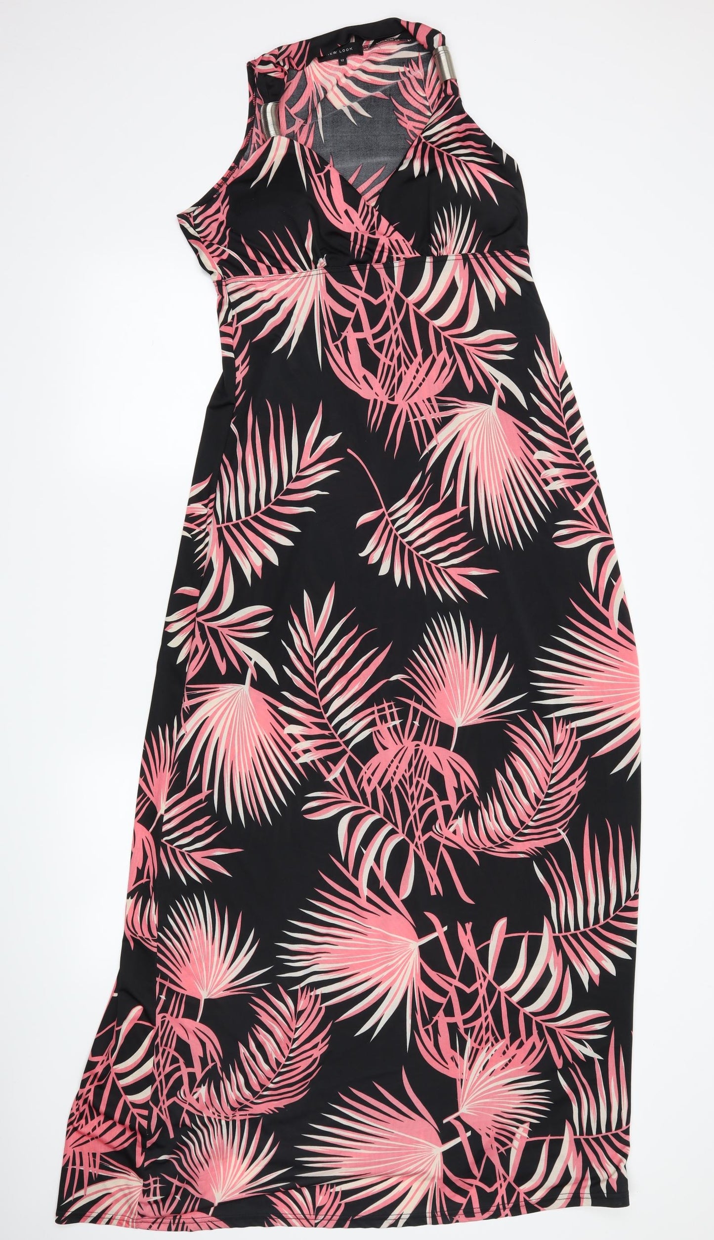 New Look Womens Black Floral  Maxi  Size 12