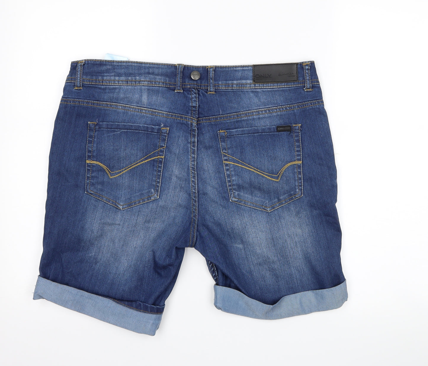 Only Womens Blue  Denim Bermuda Shorts Size 36 in