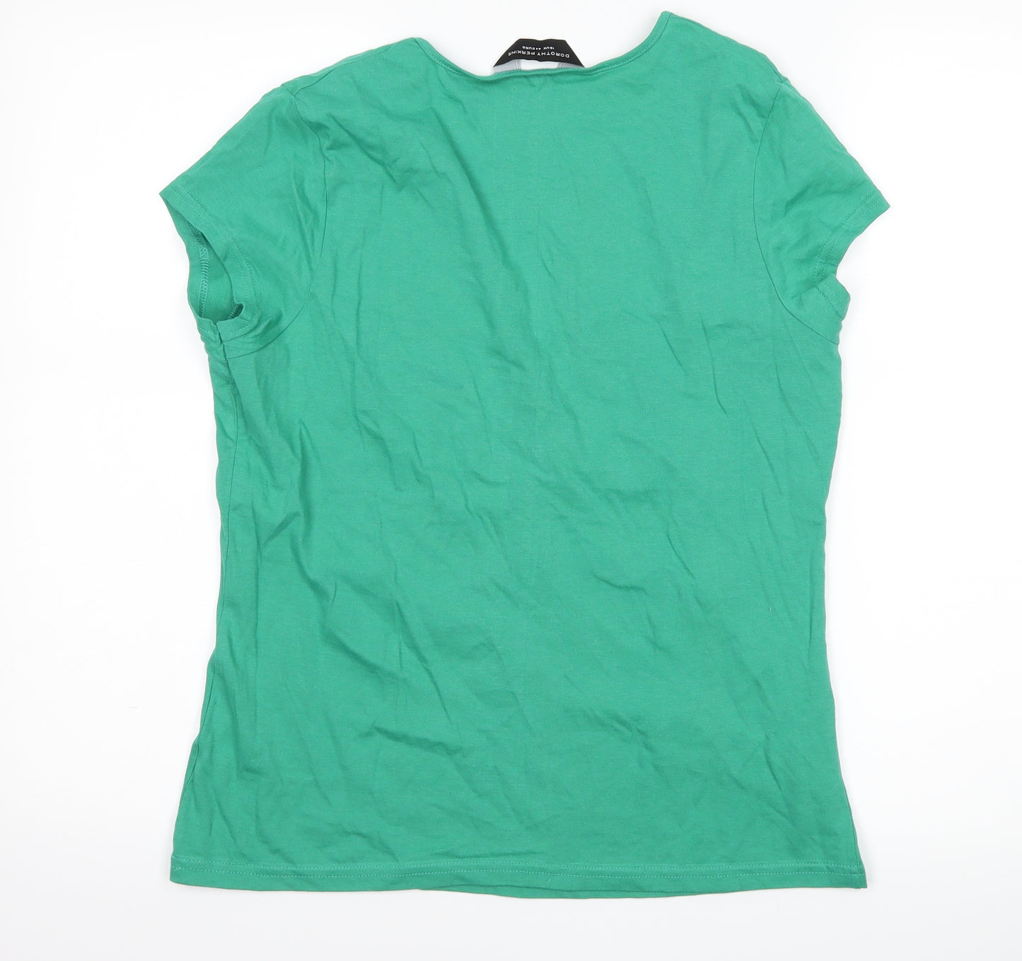 Dorothy Perkins Womens Green   Basic T-Shirt Size 16