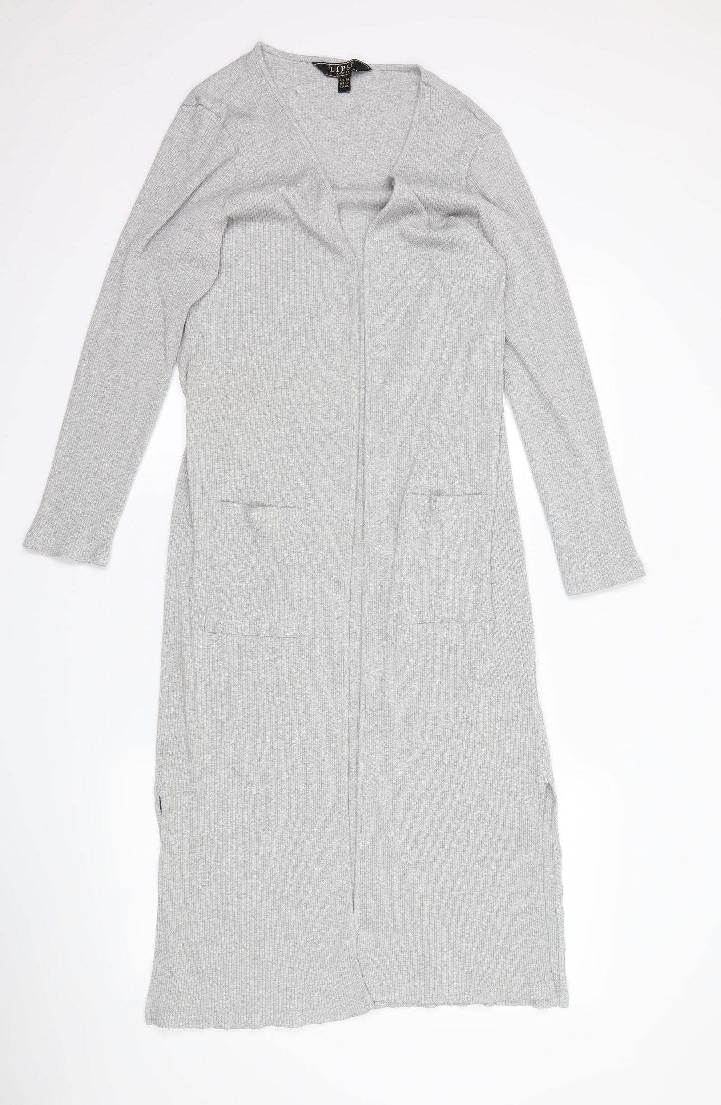 Lipsy Womens Grey   Jacket Coatigan Size 18