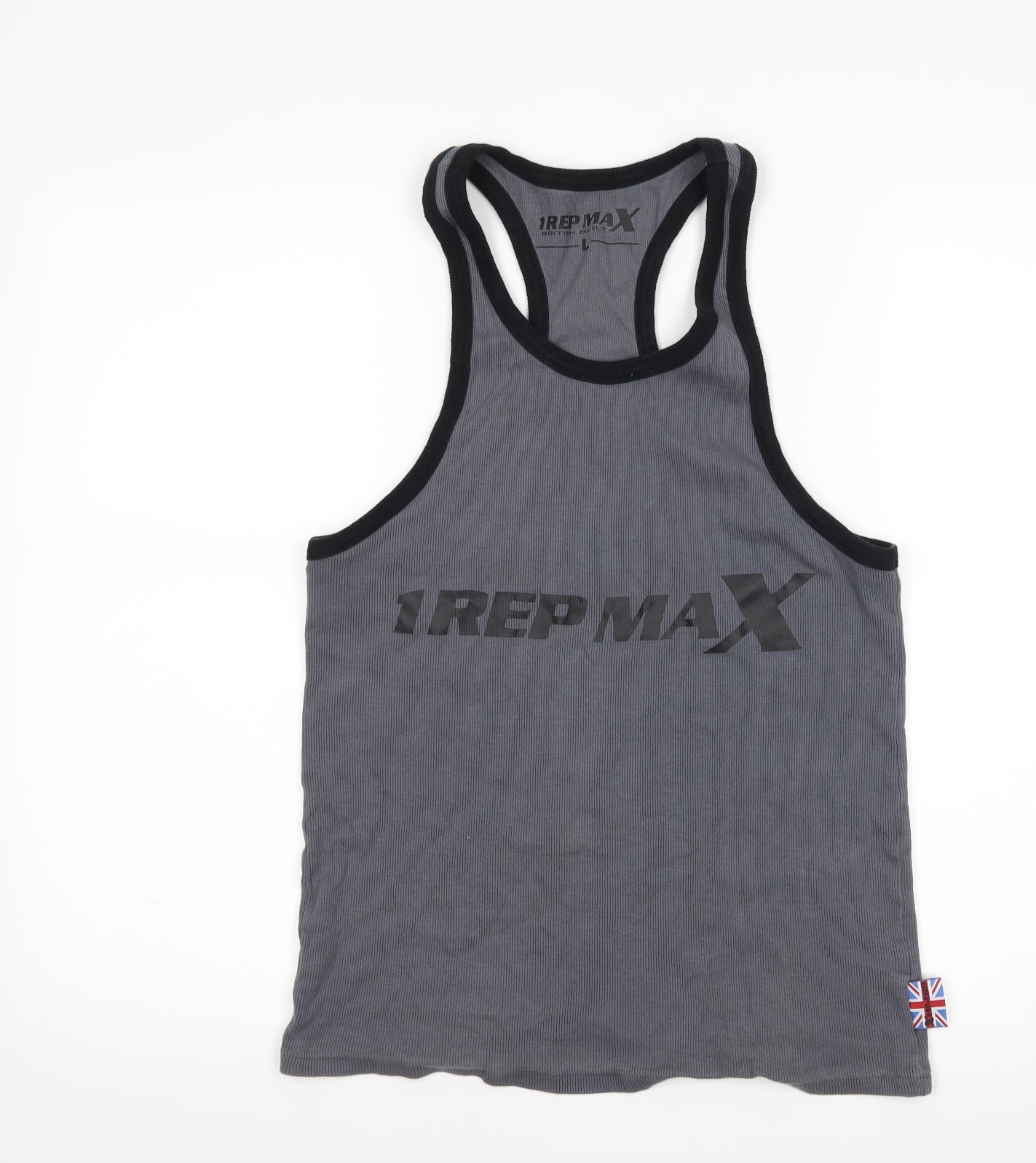 1 rep max Mens Grey   Basic Tank Size L