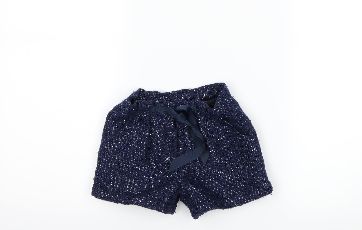 Nutmeg Girls Blue   Paperbag Shorts Size 3 Years