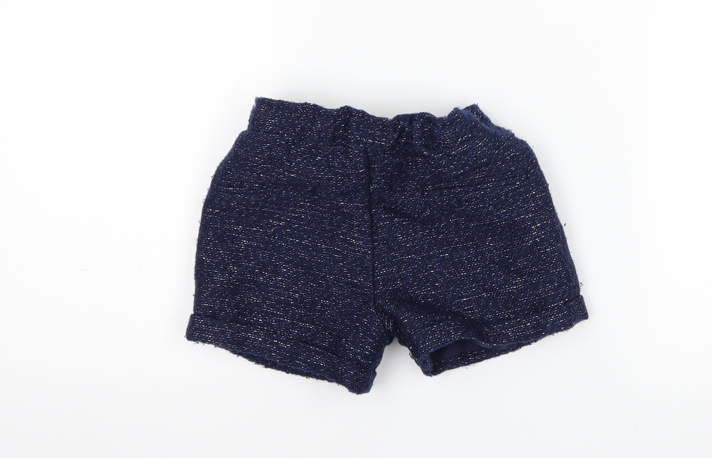Nutmeg Girls Blue   Paperbag Shorts Size 3 Years