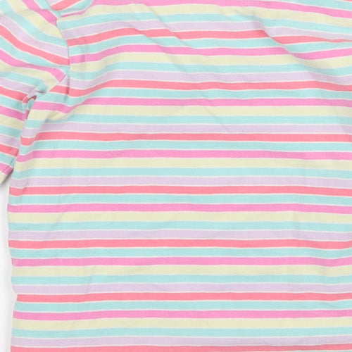 Gap Girls Pink Striped  Basic T-Shirt Size 3 Years