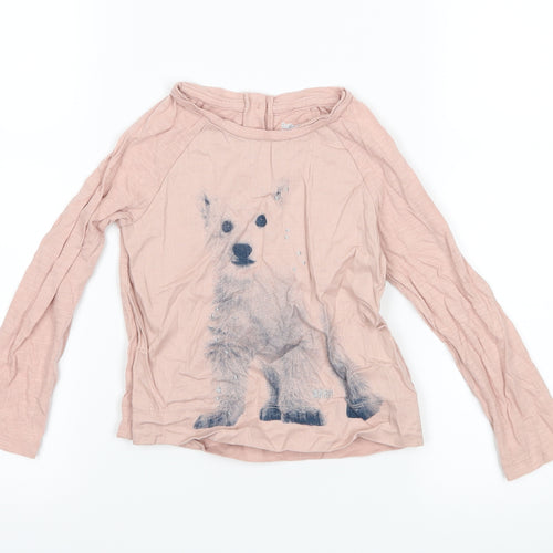 Gap Girls Pink   Basic T-Shirt Size 3 Years  - bear